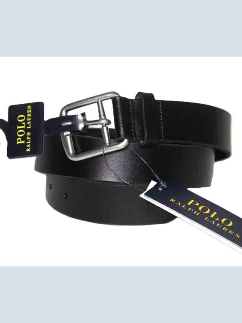 POLO RALPH LAUREN Black Leather Belt Men's Size 32 (FITS 30)